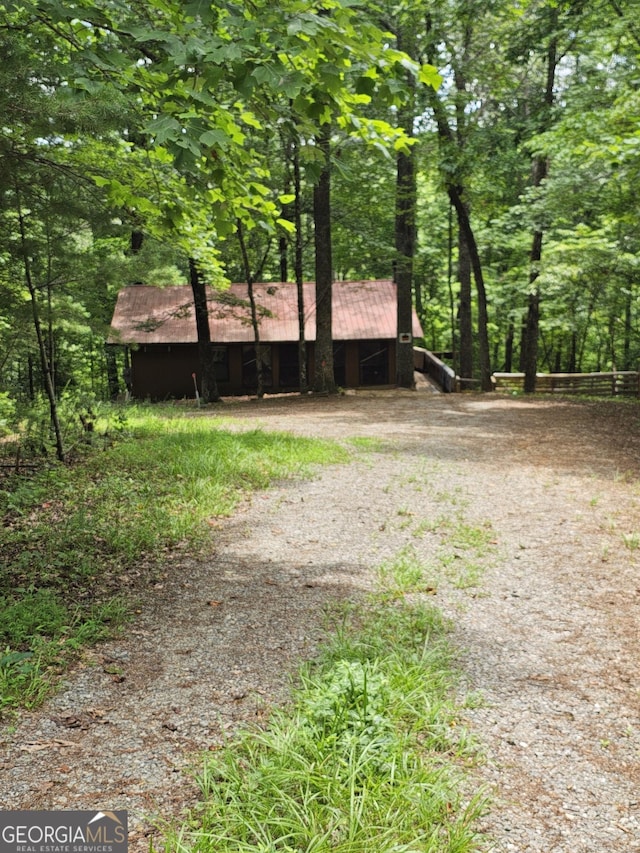 view of outdoor structure