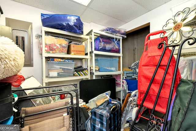 view of storage area