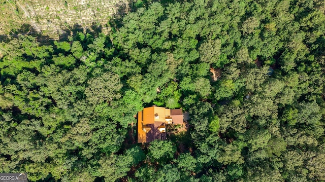aerial view with a view of trees