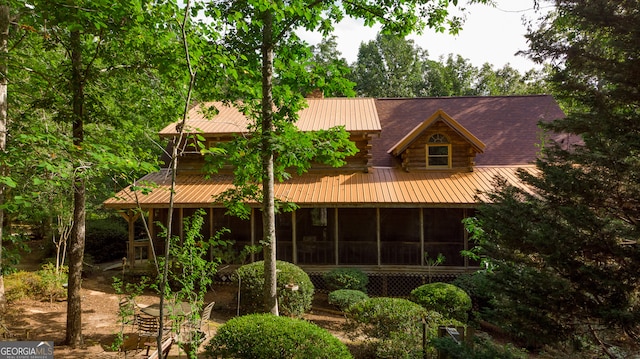 view of rear view of property