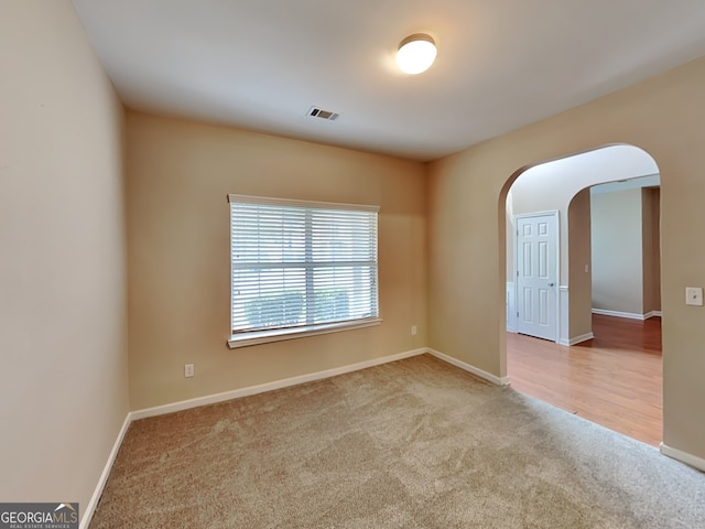 view of carpeted empty room