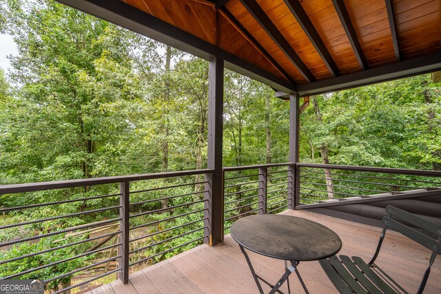 view of wooden terrace