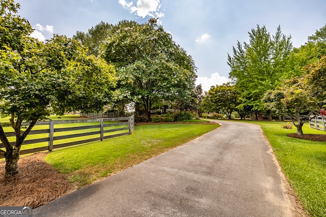 exterior space with a lawn