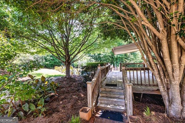 view of home's community with a deck