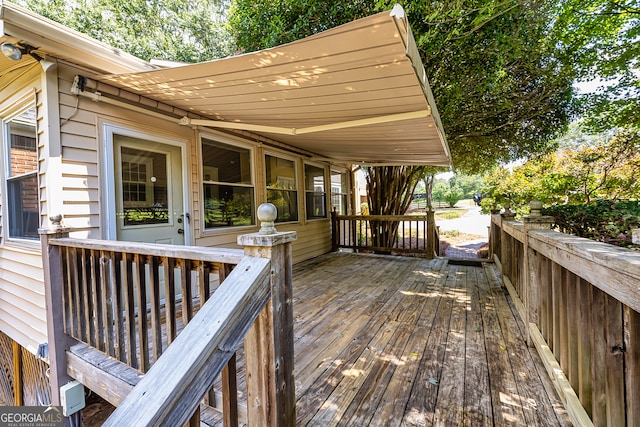 view of deck