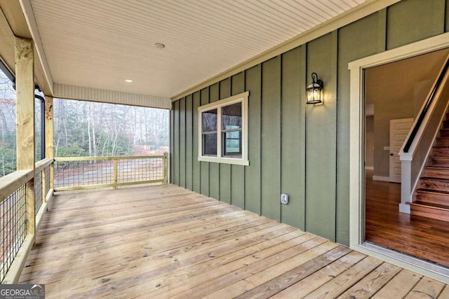 465 Wildflower Rdg, Warne, NC 28909 - view of wooden terrace