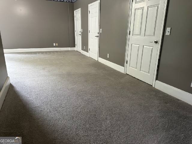 view of carpeted empty room