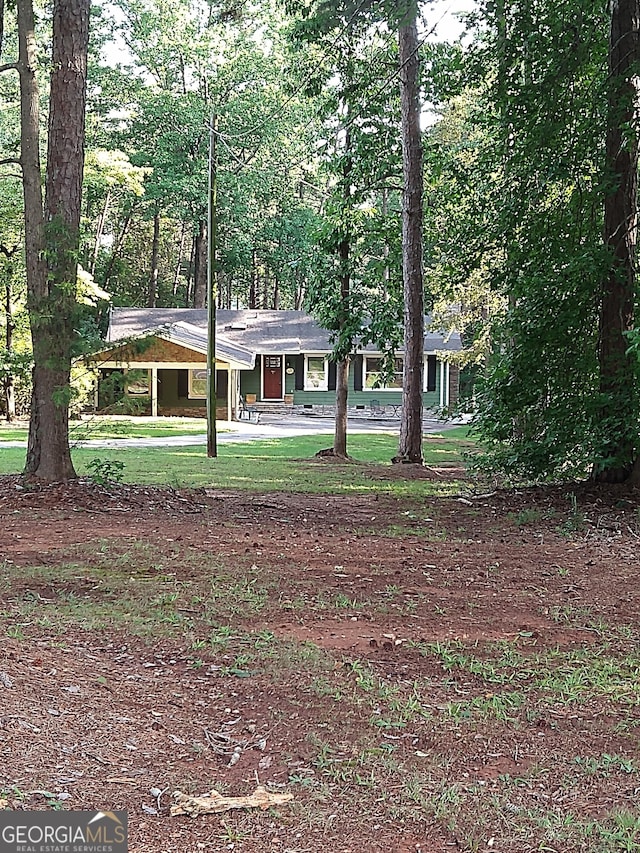 view of ranch-style home