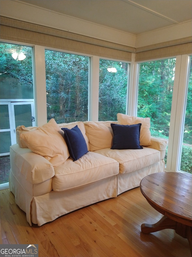 sunroom with a healthy amount of sunlight