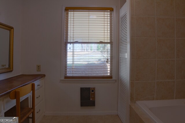 office space featuring ornamental molding and dark hardwood / wood-style flooring