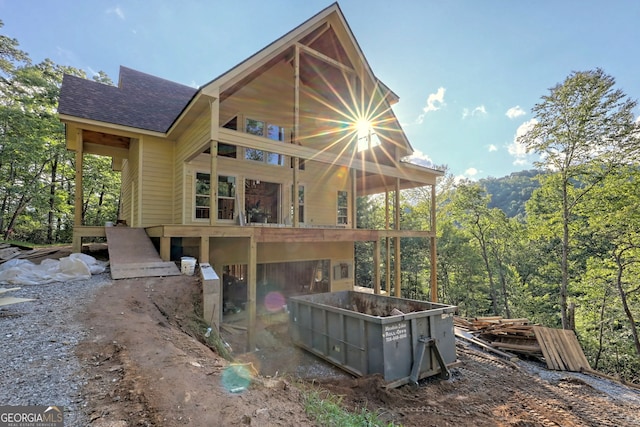 view of rear view of house