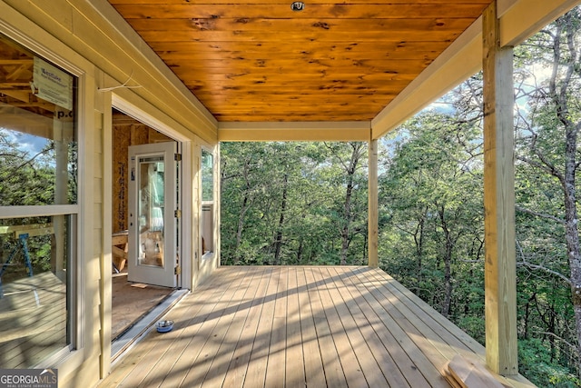 view of deck