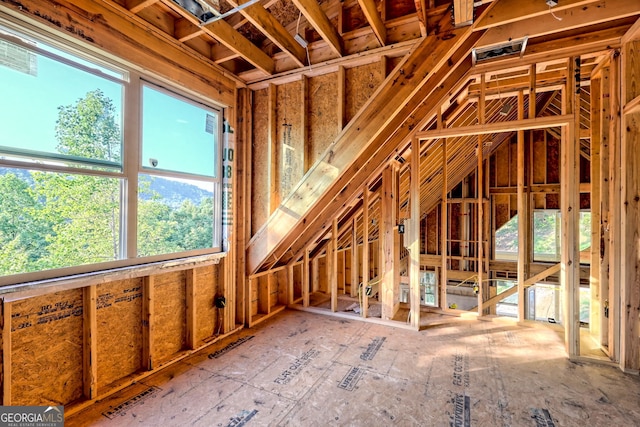 attic featuring a wealth of natural light