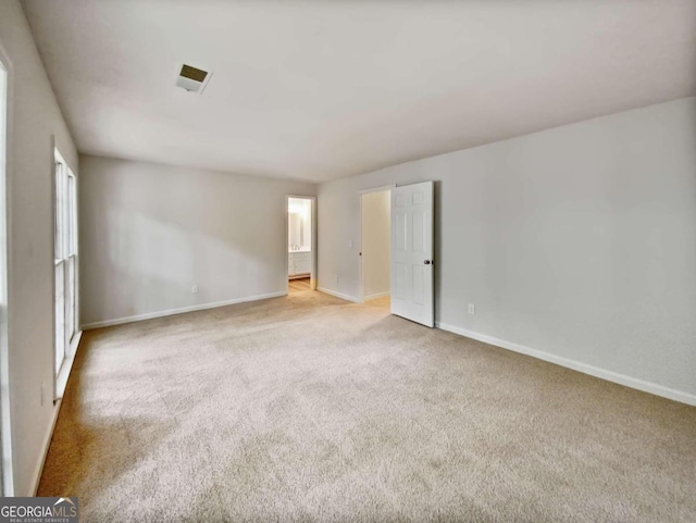 view of carpeted empty room