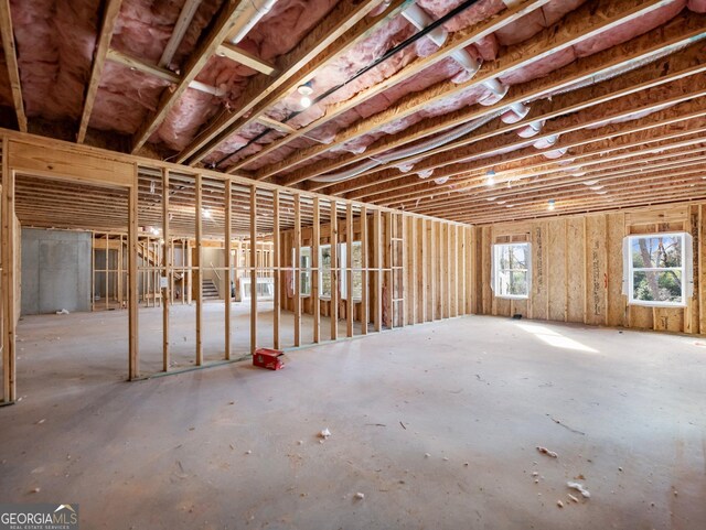 miscellaneous room with concrete floors