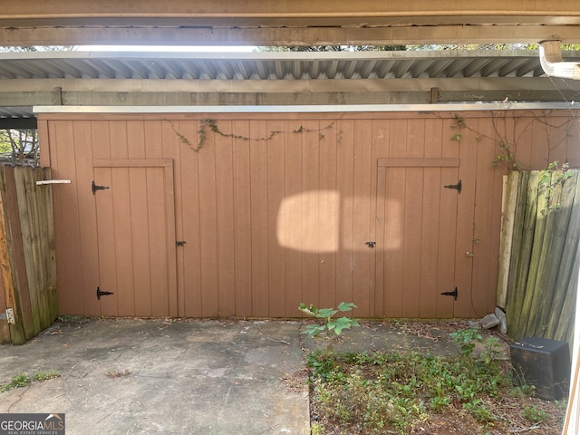 view of outbuilding