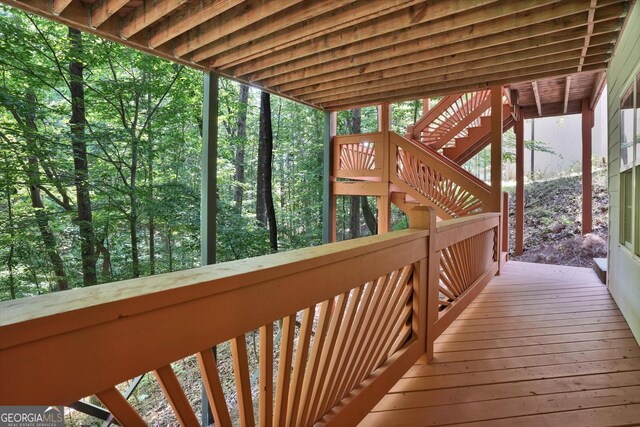 view of wooden terrace