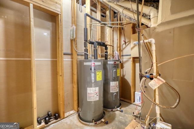 utilities with electric water heater