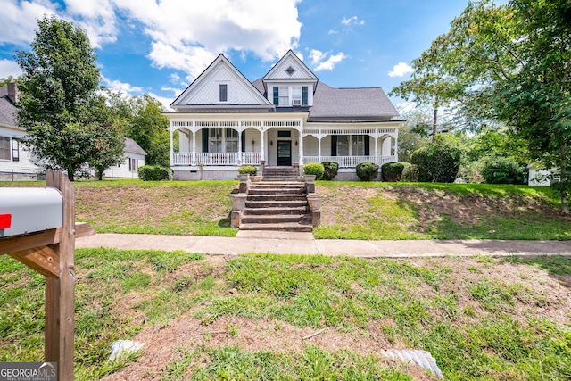 victorian house with covered porch