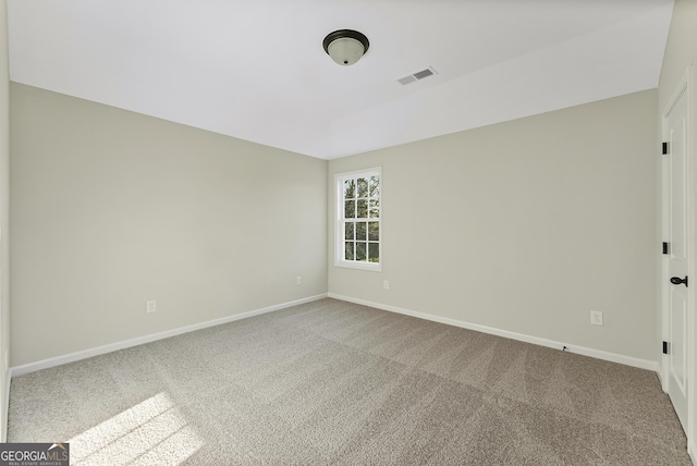 view of carpeted empty room