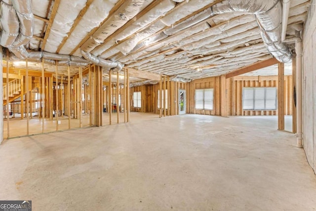 miscellaneous room with concrete flooring