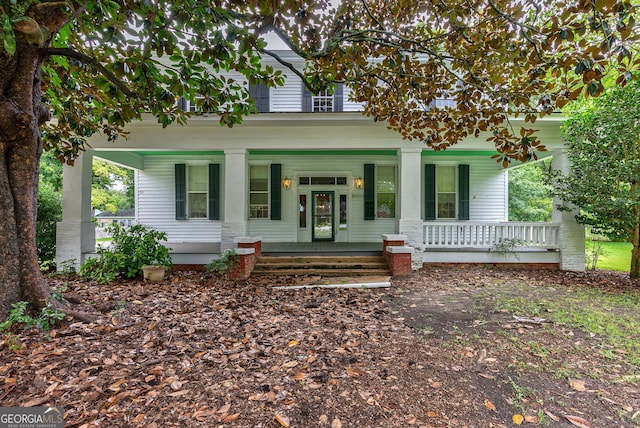 99 W Main St, Gibson, GA 30810 - view of front of house with a porch
