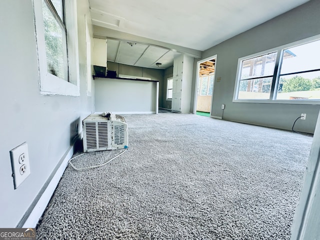 interior space featuring carpet flooring