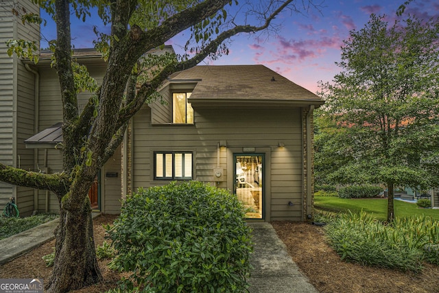 view of front of home