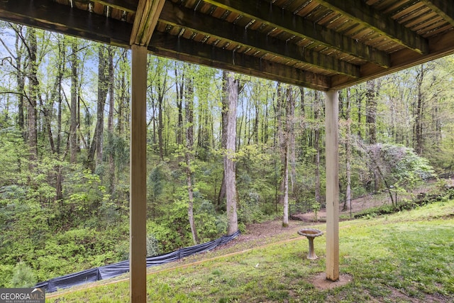 140 Wisteria Blvd, Covington, GA 30016 - view of yard with a wooded view