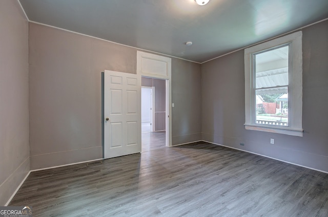 unfurnished bedroom with light hardwood / wood-style floors