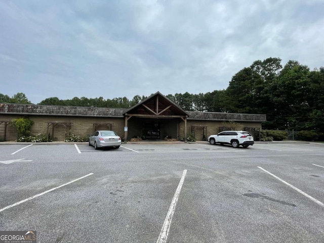 view of uncovered parking lot