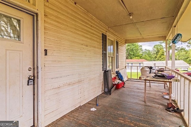 view of wooden terrace