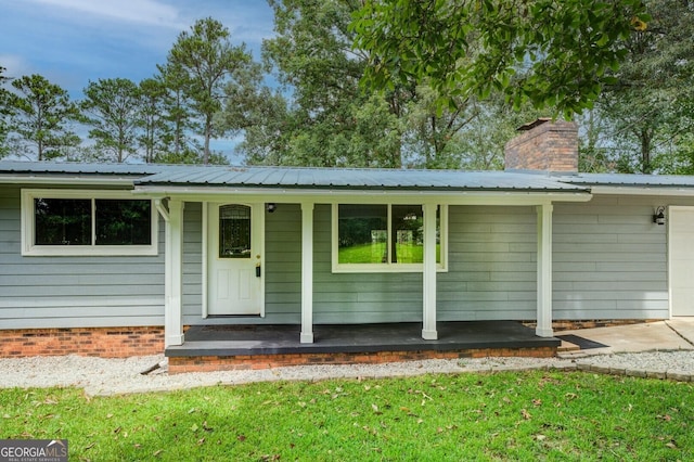 view of front of property with covered porch