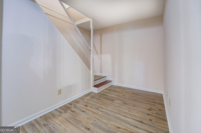 interior space with wood-type flooring