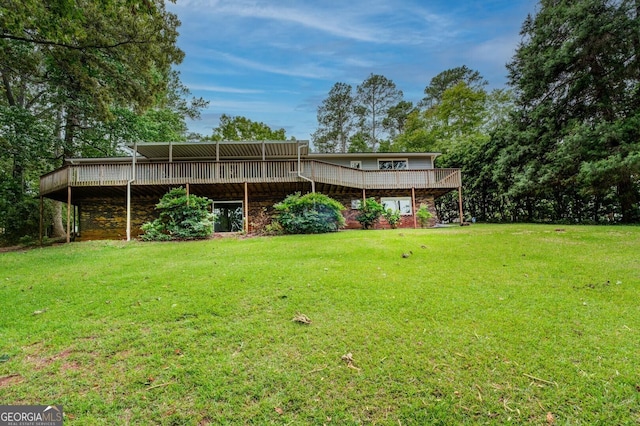 exterior space with a wooden deck