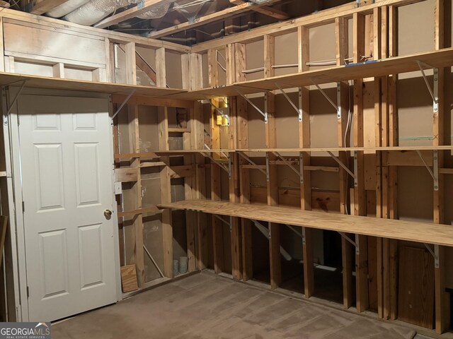 view of storage room