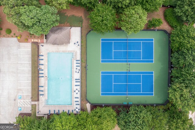 birds eye view of property