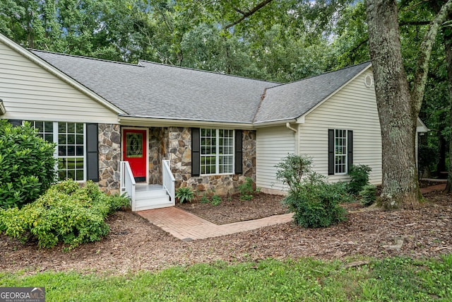 view of ranch-style home