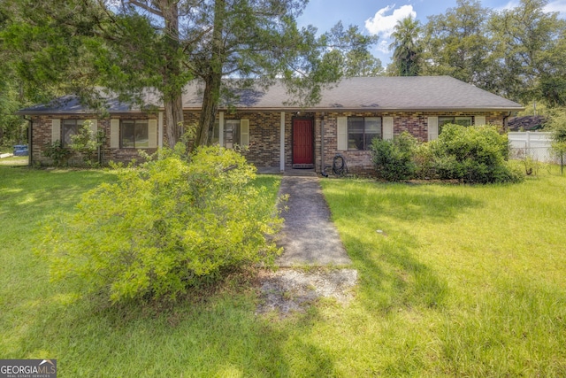 view of ranch-style home