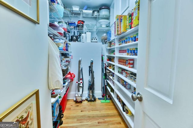 view of pantry