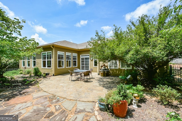 exterior space with a patio area