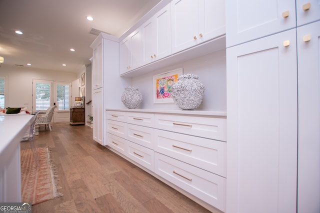 interior space featuring light hardwood / wood-style floors