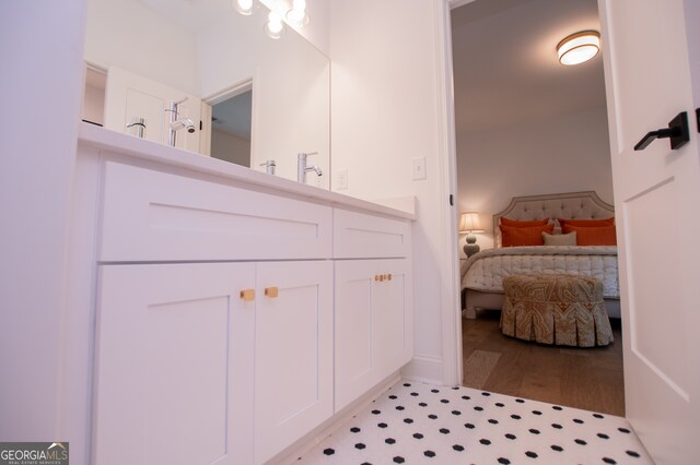 bathroom featuring hardwood / wood-style floors