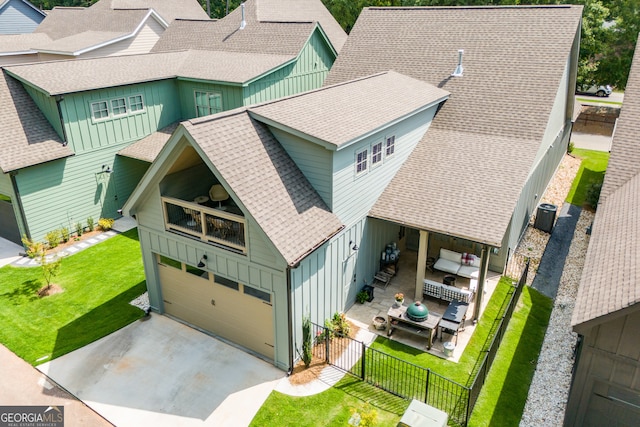 birds eye view of property