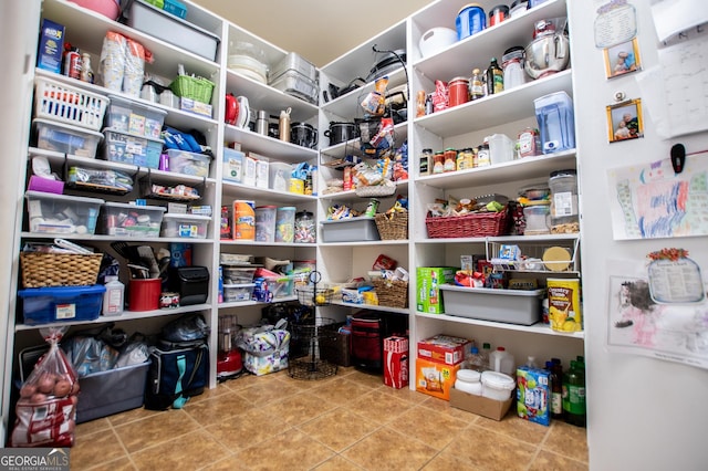 view of pantry