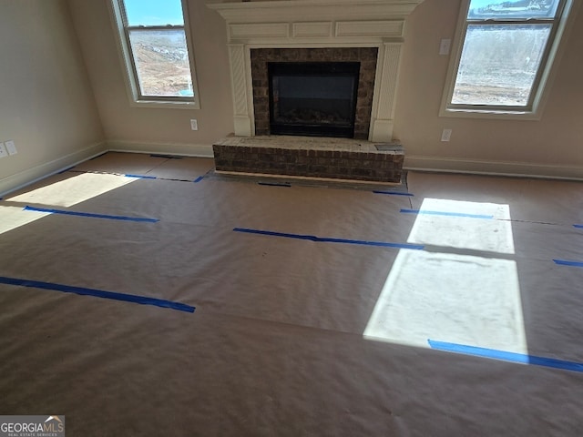 view of unfurnished living room