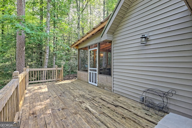 view of wooden terrace