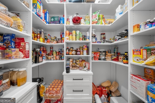 view of pantry