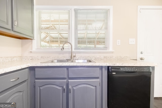 kitchen featuring dishwasher and sink