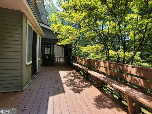 view of wooden terrace